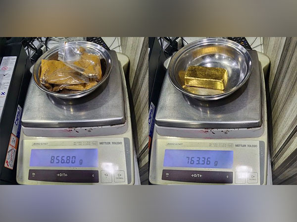 Ahmedabad Customs seizes gold (Photo/ANI)