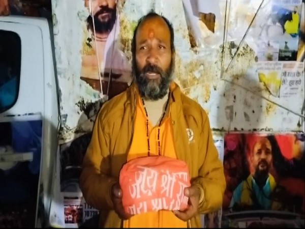 Acharya Sandeepan Maharaj, a devotee from Jodhour (Photo/ANI)