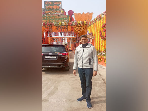 Venkatesh Prasad in Ayodhya. (Photo- Venkatesh Prasad X)