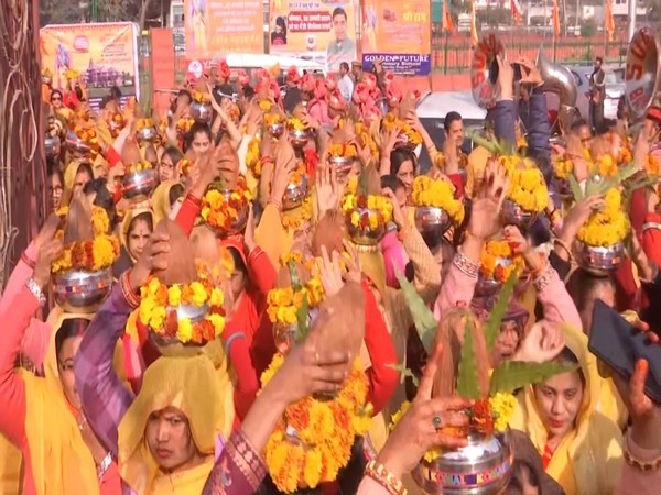 Grand kalash yatra held in Jaipur (Photo/ANI)
