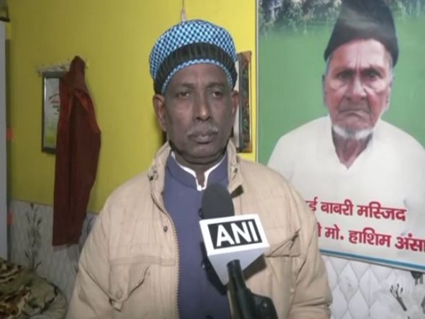 Former litigant in the Ayodhya land dispute case, Iqbal Ansari (Photo/ANI)