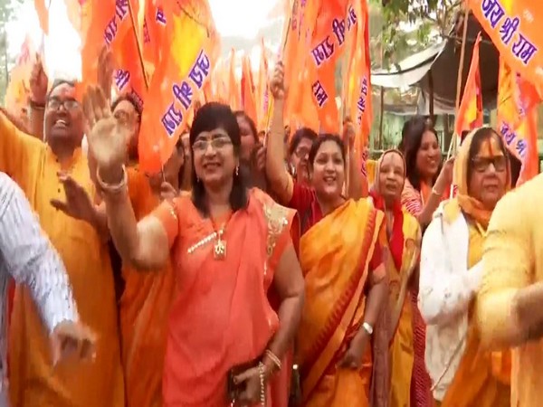 Women march in Bhubaneswar ahead of Ram Mandir opening ceremony 