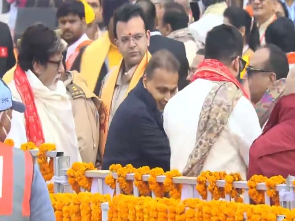 Amitabh Bachchan at Shri Ram Janambhoomi Mandir (Photo/ ANI)