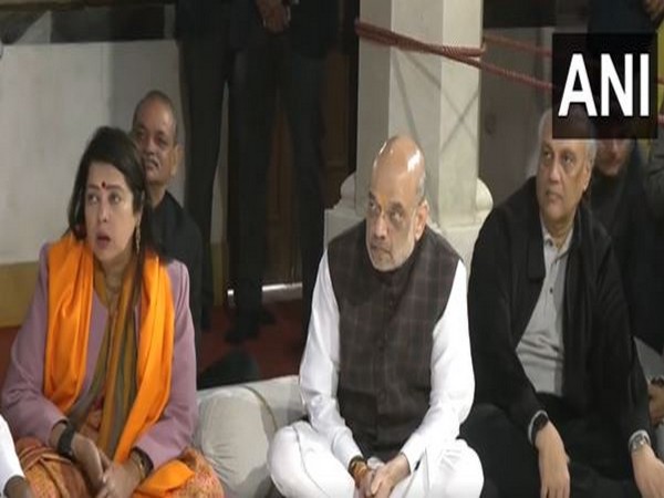 Union Minister Amit Shah and Meenakashi Lekhi (Photo/ANI)