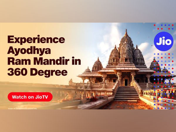 Doordarshan with Jio brings Shri Ram Mandir to every Indian home with a 360-degree experience (Image: Jio)