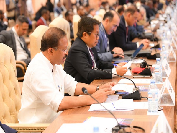 Union Minister of State (MoS) for External Affairs V Muraleedharan delivers address at the plenary session of the Third South Summit in Uganda (Image Credit: X/@MOS_MEA)