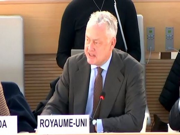 Simon Manley, the UK’s Permanent Representative to the United Nations speaks at UPR. (Photo/UNTV)