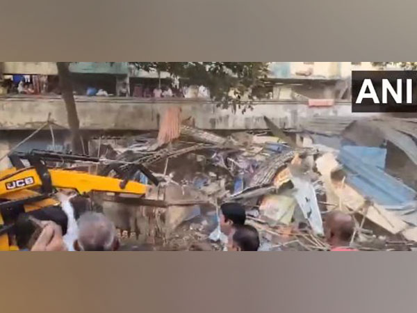Illegal structures and encroachments were razed by bulldozers in Maharashtra (Photo/ANI)