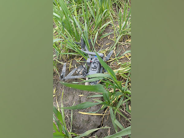 BSF recovers drone from farming field in Tarn Taran district. (Photo/ANI)