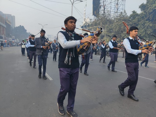 Full dress rehearsal for Republic Day was held in Lucknow on Tuesday (Photo/ANI)