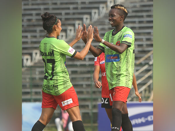 Gokulam Kerala FC celebrates after beating East Bengal FC (Image: AIFF media)