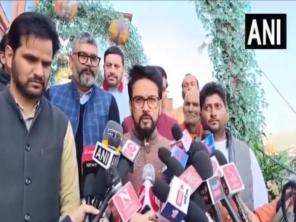 Union Minister Anurag Thakur (Image/ANI)