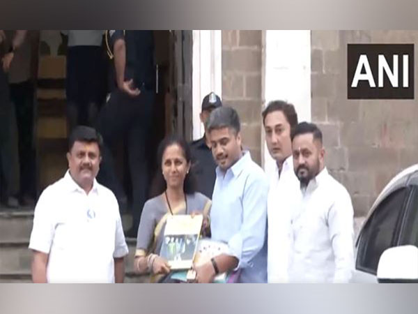 NCP MLA Rohit Pawar appears before ED (Photo/ANI)