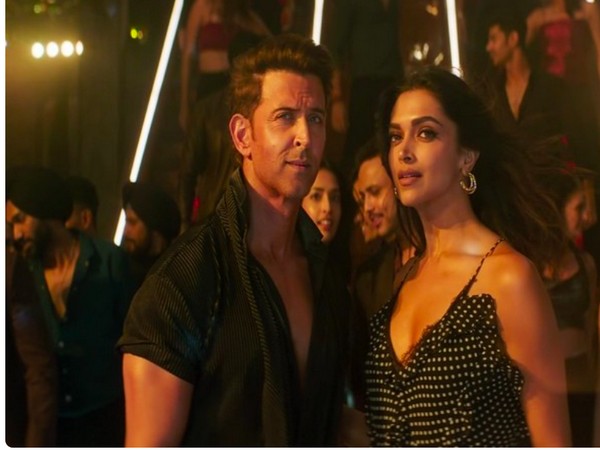Hrithik Roshan, Deepika Padukone in 'Sher Khul Gaye'(Image source:X) 