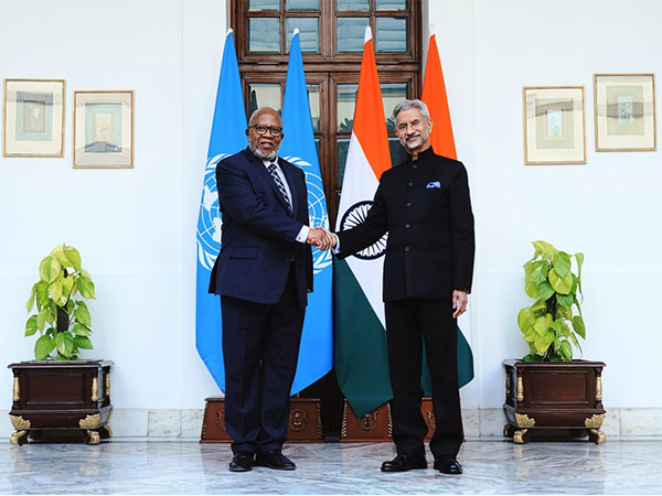EAM S Jaishankar meets UNGA President Dennis Francis in New Delhi on Wednesday (Photo/X@DrSJaishankar)