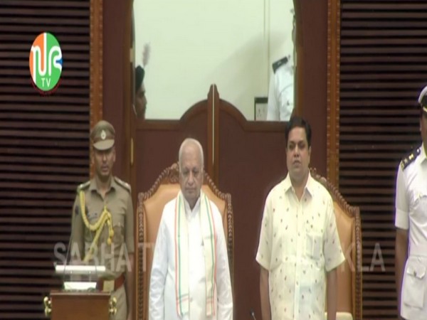 Kerala Governor Arif Mohammed Khan in Kerala Assembly on Thursday (Photo/SabhaTv)