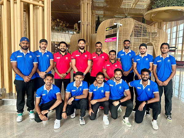 Indian team before leaving for FIH Hockey5s World Cup 2024 (Image: Hockey India)