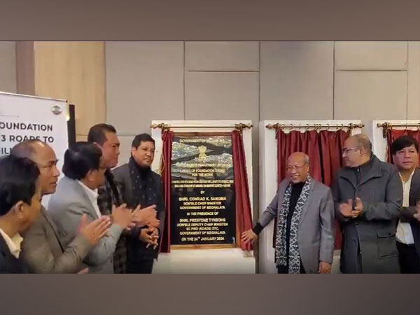 Meghalaya CM Conrad Sangma lays foundation stone for three significant road projects (Photo/ANI)