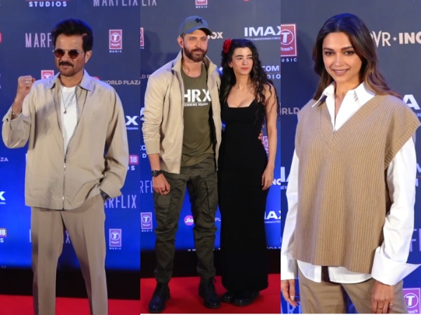 Anil Kapoor, Hrithik Roshan, Saba Azad, Deepika Padukone (Image source: Instagram)