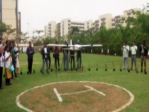 AIIMS Bhubaneswar successfully inducts drone services for medical deliveries in Odisha. (Photo/ANI)
