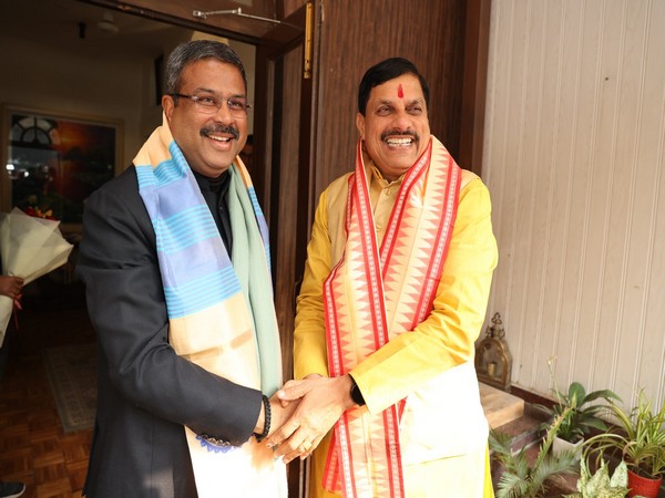 Union Minister Dharmendra Pradhan (L) and MP CM Mohan Yadav (R) (Photo/X)