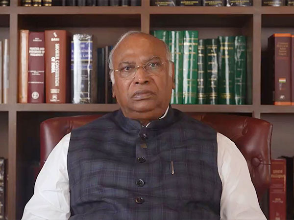 Screengrab from the video posted by Congress chief Kharge on X