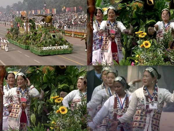 Arunachal Pradesh tableau at Kartavya Path (Images: Doordarshan)