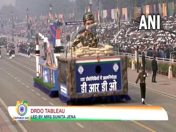 DRDO tableau at Kartavya path (Photo/ANI)