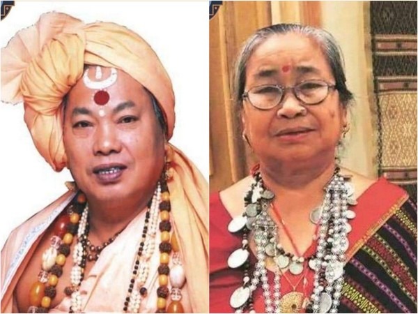 Chitta Maharaj and Smriti Rekha Chakma (Photo/ANI)