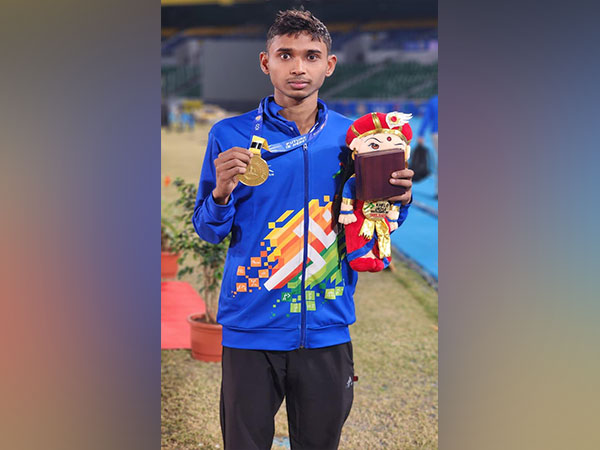 MP middle-distance runner Vikas Bind after winning KIYG 2023 gold (Image: MYAS)