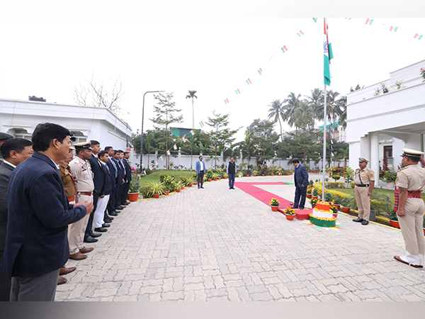Republic Day: Tripura CM Manik Saha unfurls national flag (Image: X/@DrManikSaha2)