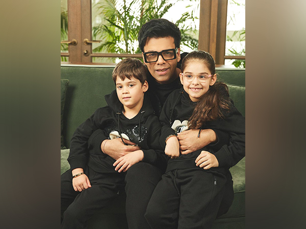 Karan Johar with kids Yash and Roohi (Image source: Instagram)