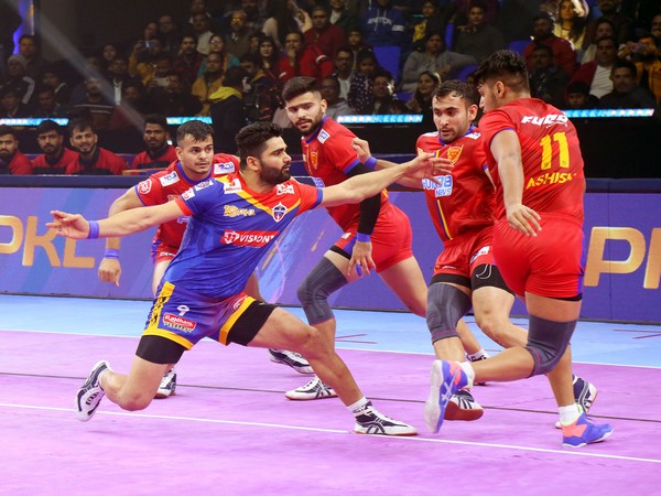 Pardeep Narwal of UP Yoddhas in action during Pro Kabaddi League (Image: UP Yoddhas/PKL)