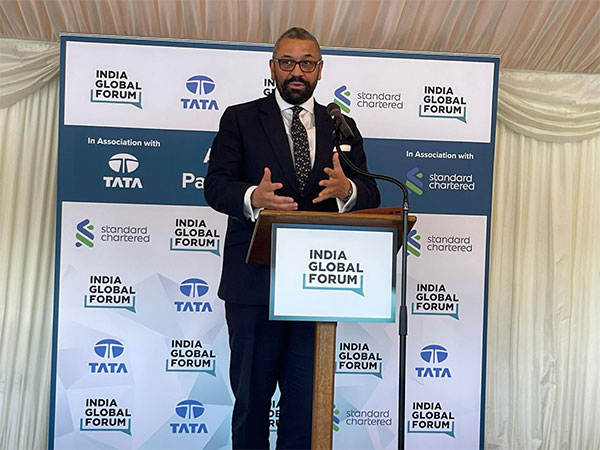 British Home Secretary James Cleverly speaks at India Global Forum (Photo/X@IGFupdates)