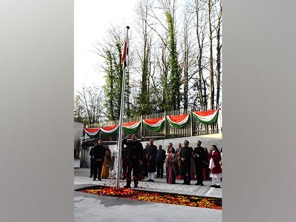 India's Permanent Representative to UN in Geneva Arindam Bagchi unfurls National Flag (Image Credit: X/@IndiaUNGeneva)