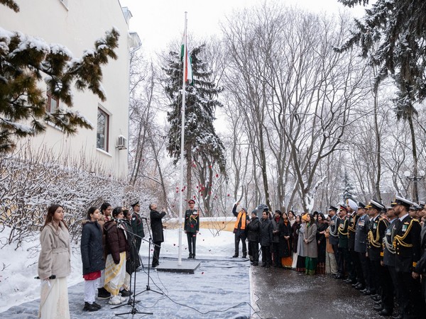 India's Ambassador to India Pavan Kapoor unfurls National Flag at Indian Embassy in Russia (Image Credit: X/@IndEmbMoscow)