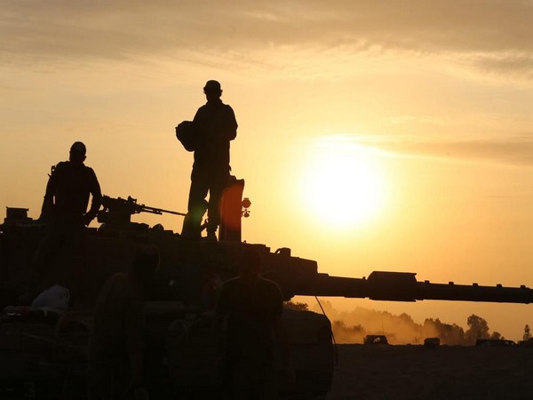 Israeli troops in an assembly area on Israel's Southern front (Photo/TPS)