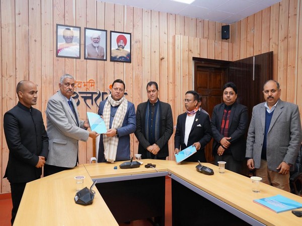 Commission submit its report to CM Dhami. (Photo/ANI)