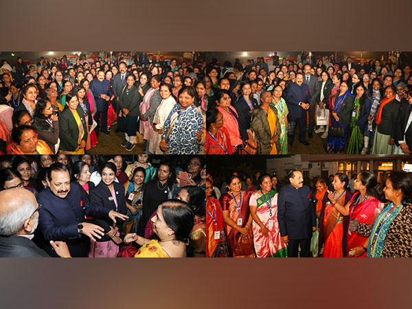 Reception hosted by minister Jitendra Singh for women scientists part of ISRO’s R-Day tableau (Images: PIB)