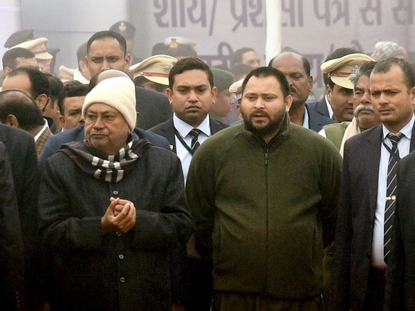 Bihar Chief Minister Nitish Kumar and Deputy CM Tejashwi Yadav (File Photo/ANI)