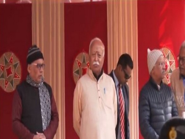 RSS Chief Mohan Bhagwat at an event (Photo/ANI)