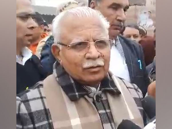 Chief Minister of Haryana Manohar Lal Khattar (Photo/ANI)