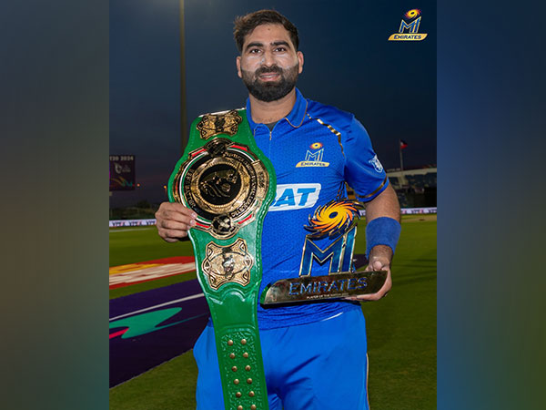 MI Emirates' Muhammad Waseem (Image: MI Emirates/X)