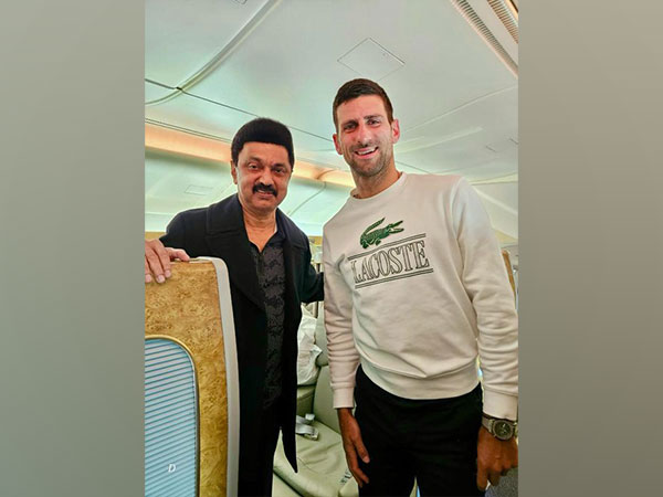 Tamil Nadu CM Stalin and Novak Djokovic (Photo: MK Stalin/ X)