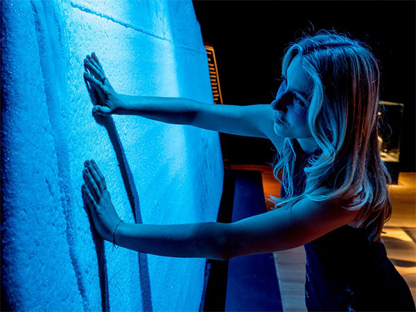 Touch an iceberg that is the same temperature as the freezing waters of the North Atlantic Ocean that night, The Iceberg Wall in Titanic: The Artefact Exhibition, at the Melbourne Museum