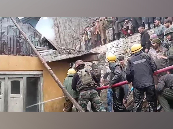 Visuals of rescue operations in Baramulla district of Jammu. (Photo/ANI)