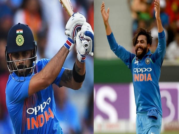 Virat Kohli and Ravindra Jadeja. (Picture: ICC)