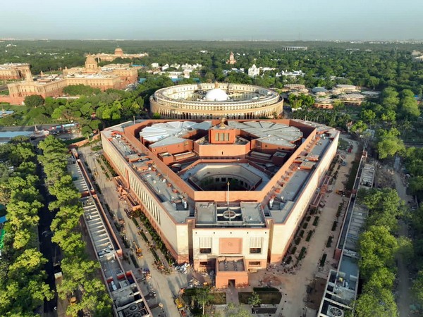 Aerial visuals of new Parliament building (File Photo/ANI)