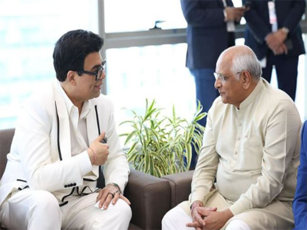 Karan Johar and Gujarat CM (Image source: X)