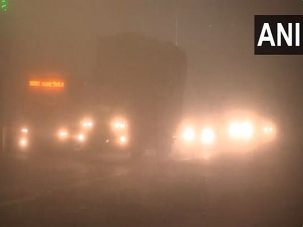 Layer of fog shrouds Delhi on Tuesday night. (Photo/ANI)